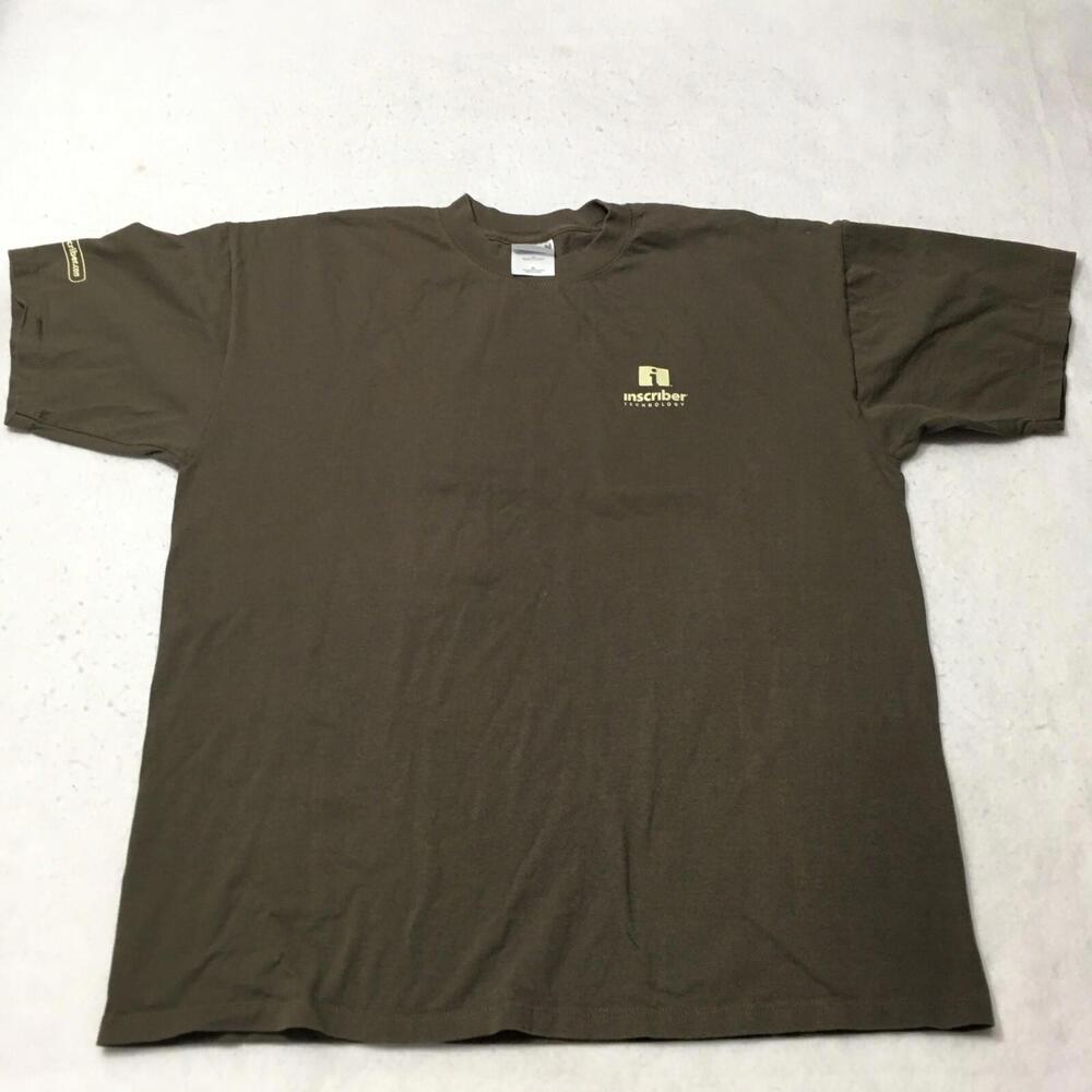 Gildan T-Shirt XL Ultra Cotton Graphic INSCRIBER TECHNOLOGY TECH MEDIA DIGITAL